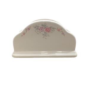 Pfaltzgraff Trousseau Stoneware Napkin Holder 6 1/2" Long Discontinued 80s 90s